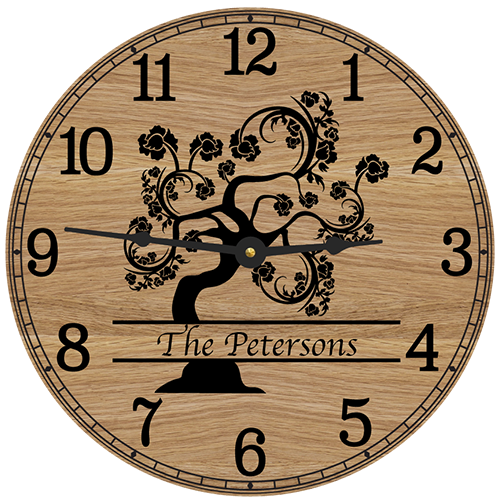 Family Tree Wall Clock (Personalized)