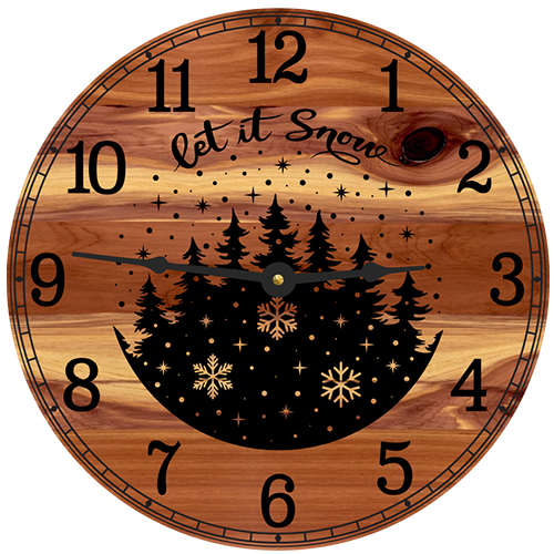 Let it Snow Wall Clock