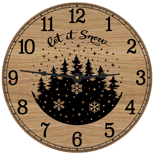 Let it Snow Wall Clock