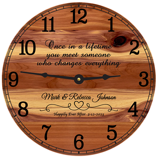 Once In a Lifetime Wall Clock (Personalized)