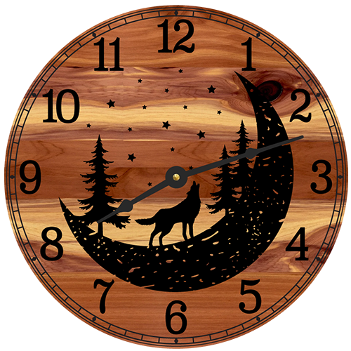 Timberwolf Wall Clock