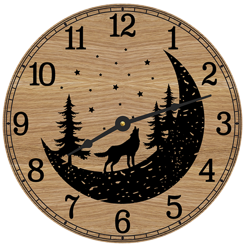 Timberwolf Wall Clock