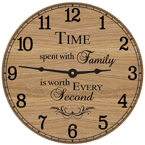 Time Spent with Family is Worth Every Second Wall Clock