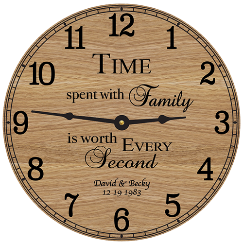 Time Spent with Family is Worth Every Second Wall Clock (Personalized)