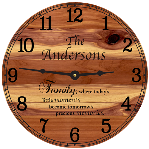 Today's Little Moments Wall Clock (Personalized)