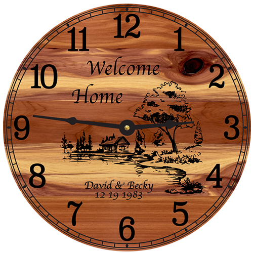 Welcome Home Wall Clock (Personalized)