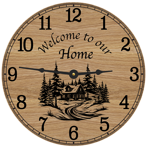 Welcome To Our Home Wall Clock