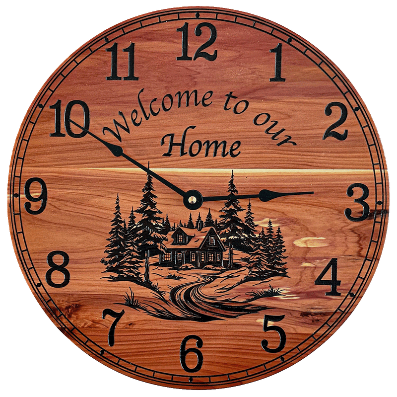 Welcome To Our Home Wall Clock