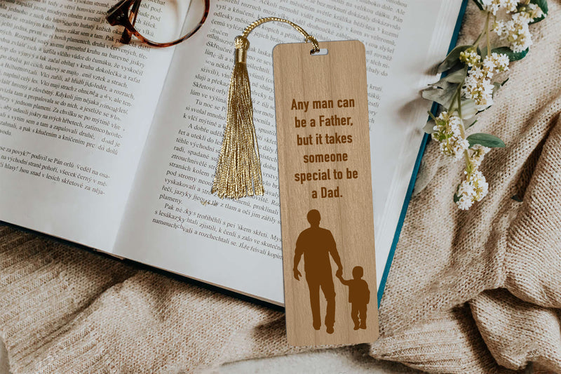 Dads Are Special with Son Bookmark