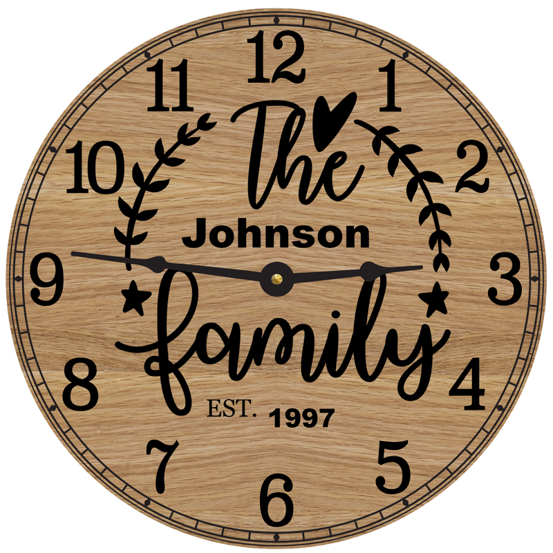 The Family Wall Clock (Personalized)