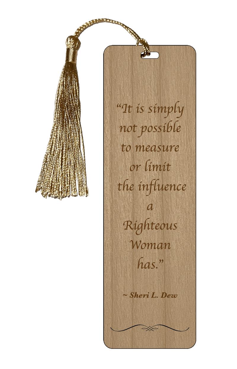 This cherry wood bookmark is sure to inspire. Great as a gift for Moms, friends, church groups and more.   Dimensions: 5.75" x 1.75"