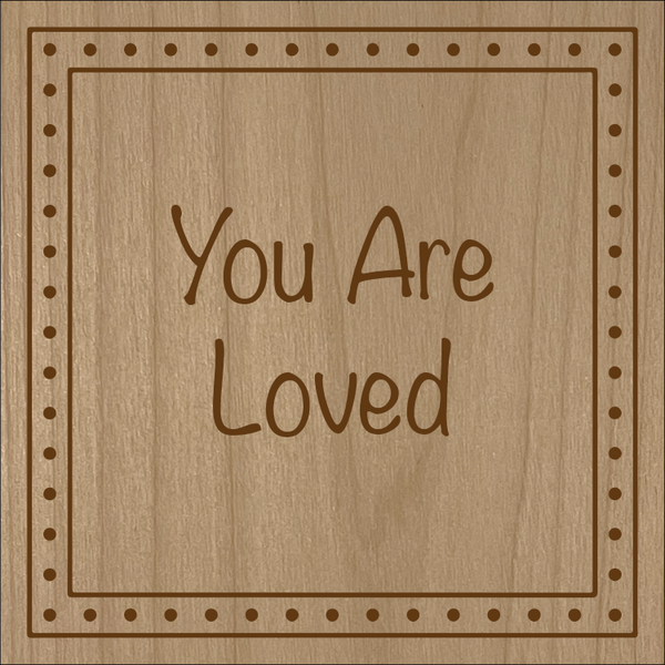 This cute and fun magnet will be a happy reminder of a special message.  Made from high quality Cherry wood.