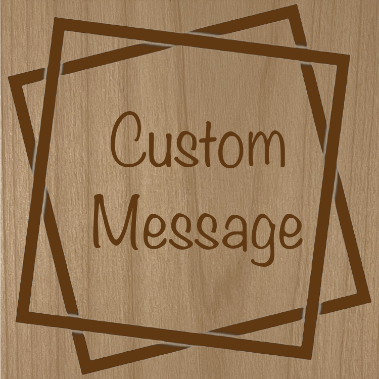 Choose from one of our fun designs and add your own message to your custom wooden magnet.  Made from high quality cherry wood.